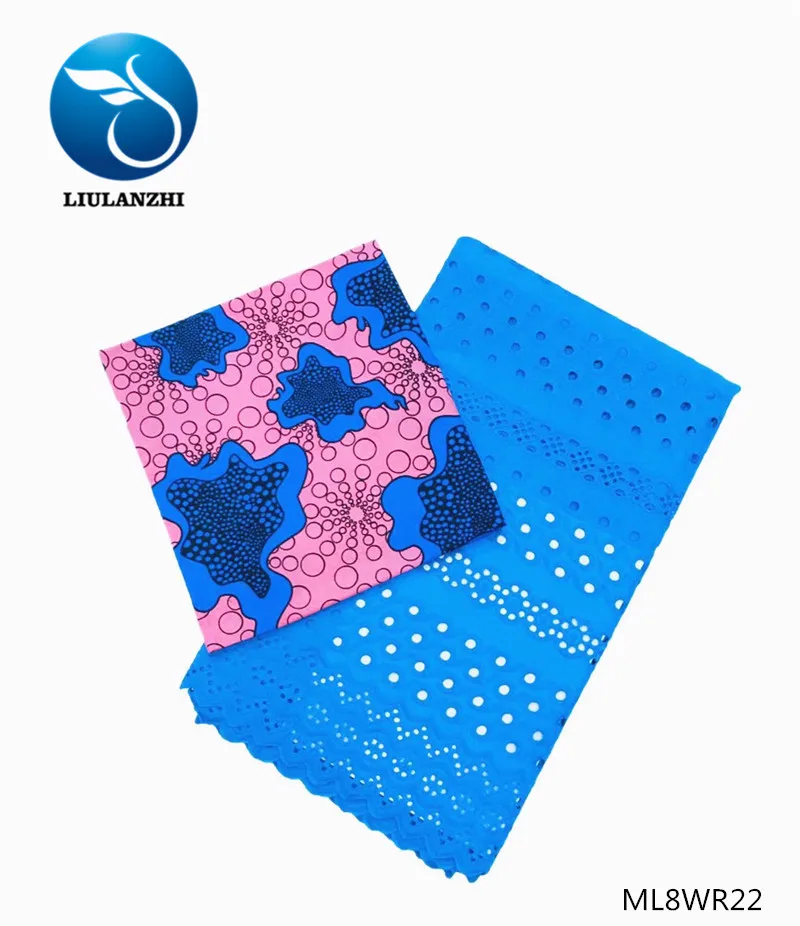 LIULANZHI(3+ 2,5 ярдов) Хлопок африканская ткань Лидер продаж хлопок кружевная ткань и принты Анкара воск для платья ML8WR01-ML8WR29