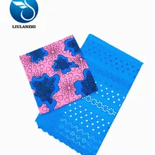 LIULANZHI(3+ 2,5 ярдов) Хлопок африканская ткань Лидер продаж хлопок кружевная ткань и принты Анкара воск для платья ML8WR01-ML8WR29