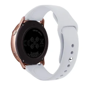 20 мм ремешок для часов сменный силиконовый спортивный для samsung watch active 2 для Amazfit GTS Huami браслет для Huami Amazfit Bip - Цвет ремешка: Gray