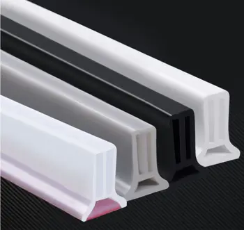 

Home sealing strip Bathroom Kitchen Self-adhesive Silicone Rubber Shower Barrier Water Stopper Wet and dry separation 50-160cm