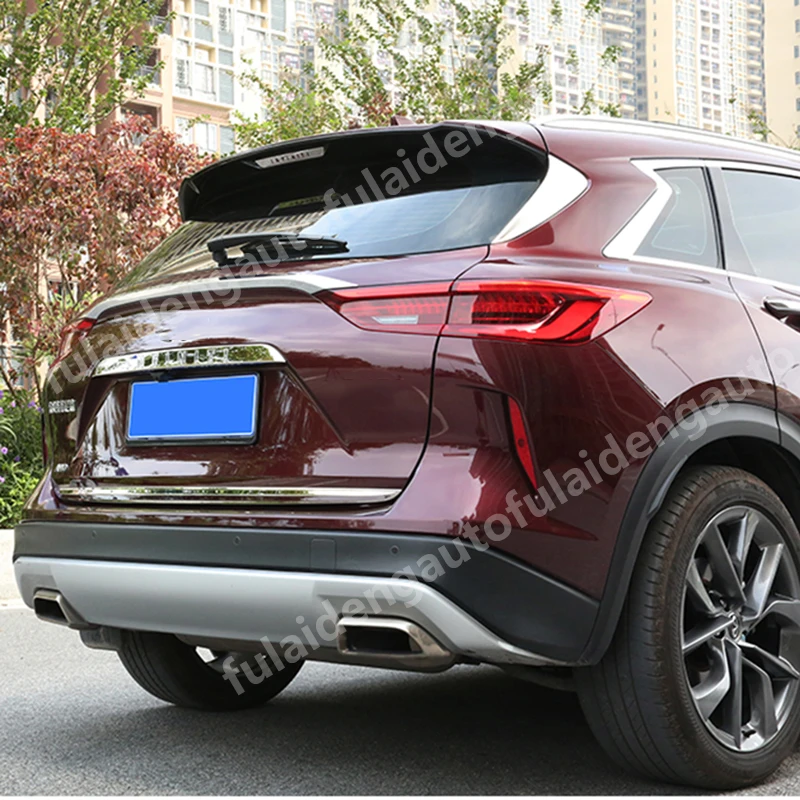 Для Infiniti QX50 нержавеющая сталь задний багажник хвост ворота гарнир рельефная Накладка для отделки автомобиля Стайлинг Аксессуары