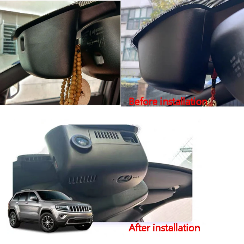 Car DVR Wifi Video Recorder Dash Cam Camera for Jeep Grand Cherokee 2015 Night Vision APP Control Phone 1080P