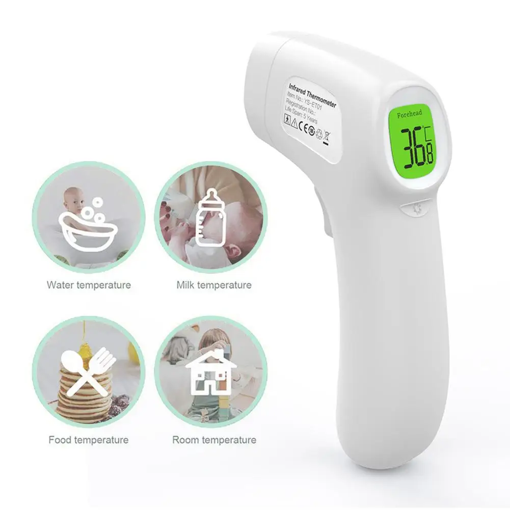 

Thermometer Digital Infrared Forehead Thermometer Non-Contact Electronic Thermometer For Kids Adult Body Temperature Measurement