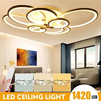 

8 Heads 1420led Modern Ceiling Light LED Acrylic Lamp Chandeliers for Living Room Bedroom Home Lighting Cool/Warm White Dimmable