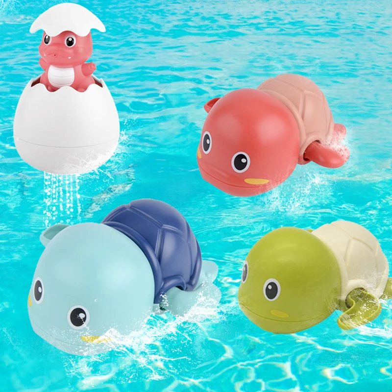 

Cute Cartoon Animal Tortoise Classic Baby Water Toys Infant Swimming Whale Sprinkler Duck Kids Beach Pool ABS Bath Toys Gifts