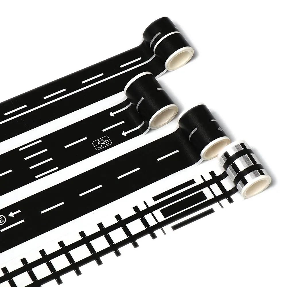 DIY Kids Learning Intelligence Route Mark Railway Road Tape Safety Education Traffic Sticker Study Road Signs Tool