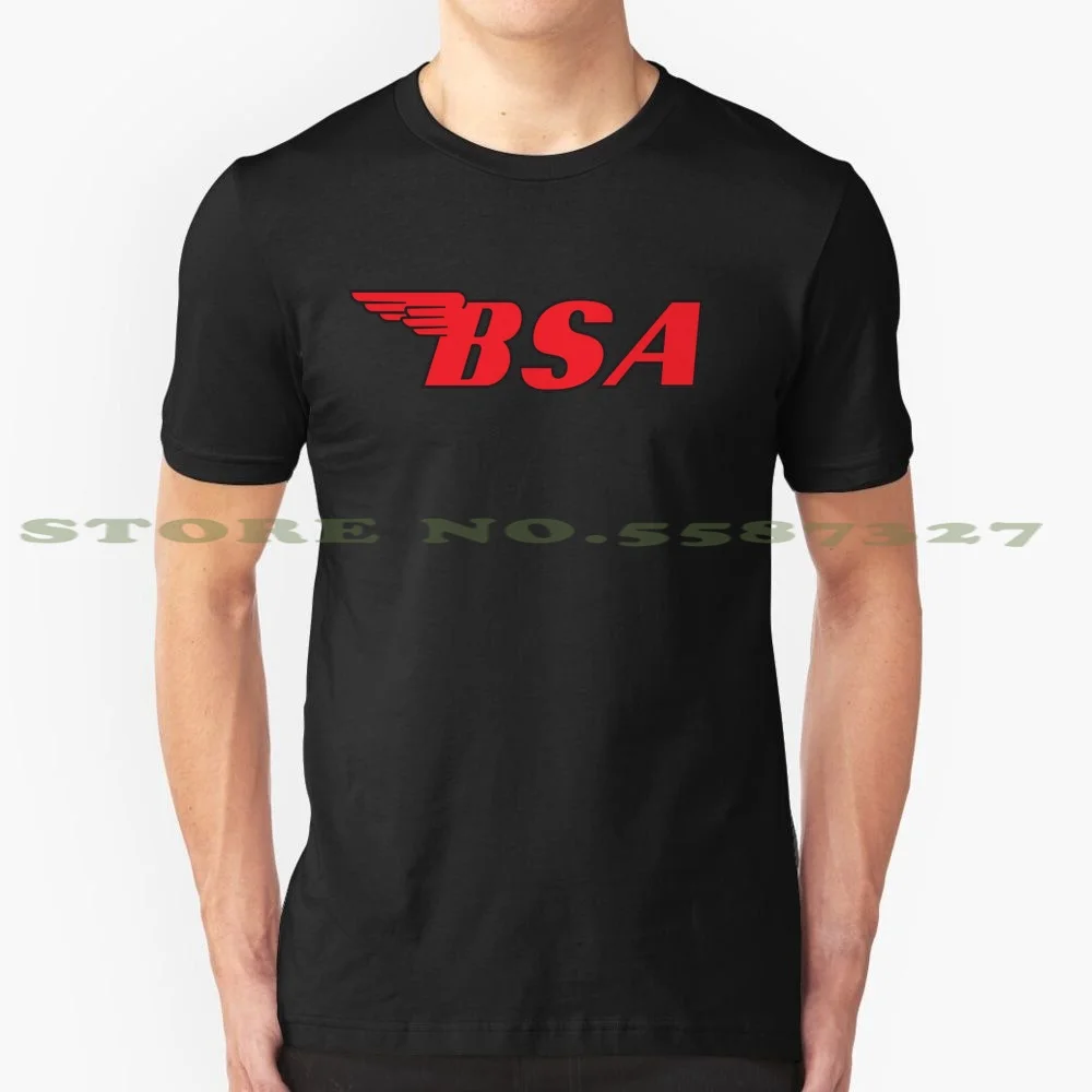 Bsa Motorcycles Logo 2 Cool Design Trendy T-Shirt Tee Moto Retro Chopper Classic Moto Matchless Bultaco Cz