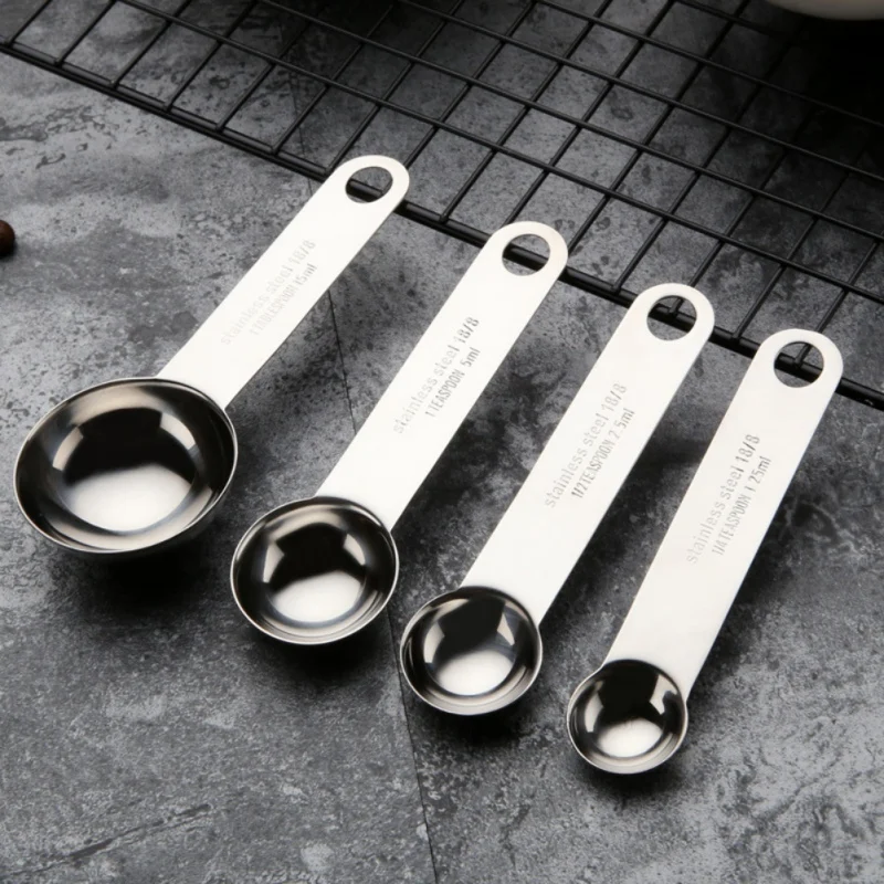 

Home Kitchen Stainless Steel Measuring Spoons With Scale For Measuring Dry And Liquid Ingredients Spoon Kitchen Gadget Pro