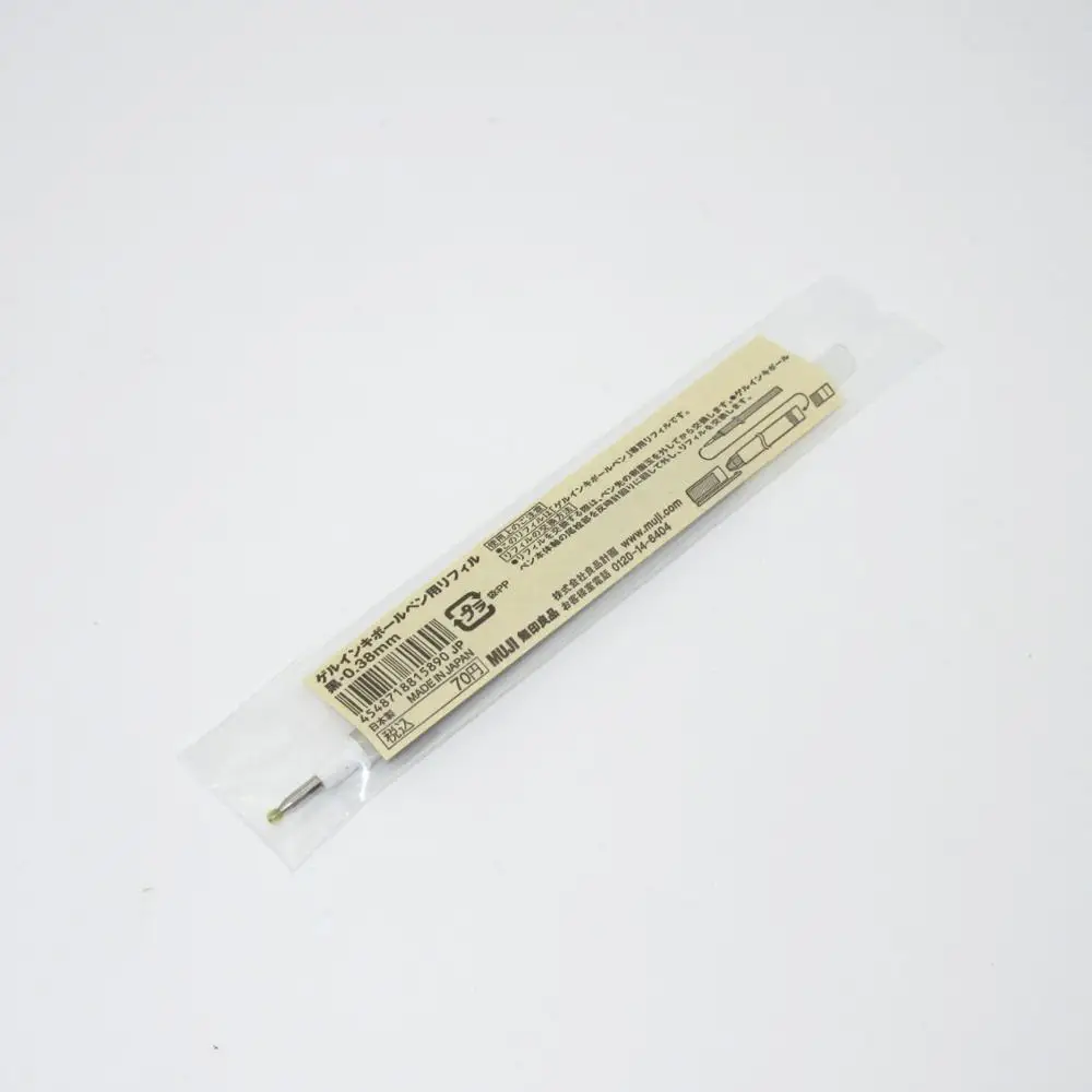 Оригинальные стержни для ручек MUJI для заправки гелевых ручек 0,38 мм 0,5 мм Япония
