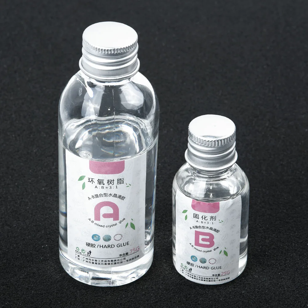 Инструменты из прозрачной эпоксидной смолы ручной жидкий клей УФ AB Клей материал
