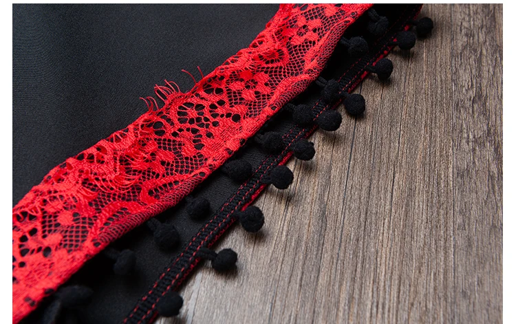 KYQIAO faldas mujer moda Асимметричная юбка Женская Осенняя этнический стиль Испания хиппи длинная кружевная Лоскутная юбка с вышивкой