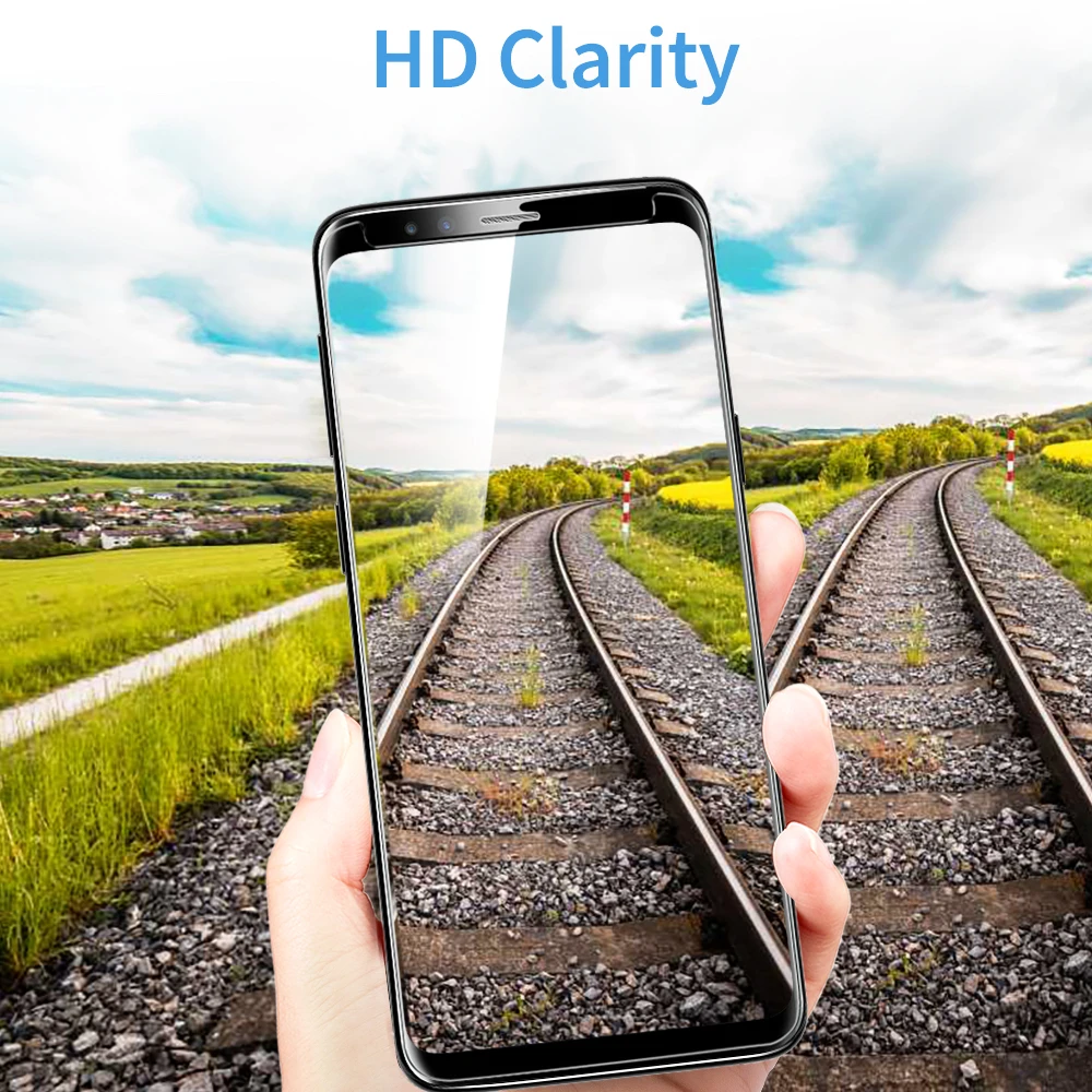 2 шт./лот ESR Защита экрана для samsung Galaxy S9 S9 Plus закаленное стекло 9H 3D полуполное покрытие изогнутая защитная пленка