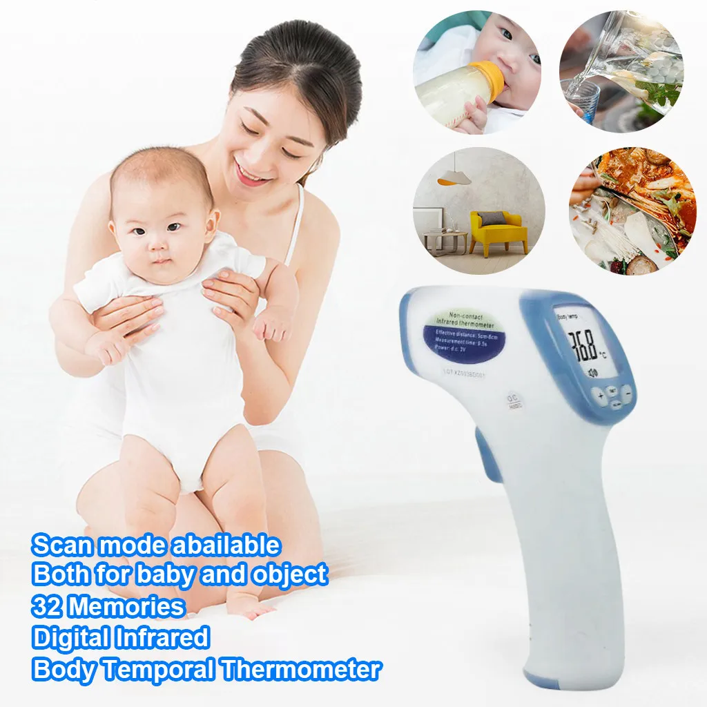 

Baby Thermometer Infrared Measure The Object Temperature Digital LCD Non contact Adult Body Medical Equipment Accurate hot