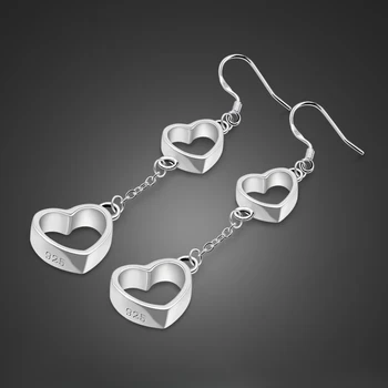 

Fashion Vintage Silver Jewelry 100% Solid 925 Sterling Silver Women's long earrings Earrings Party Accessor