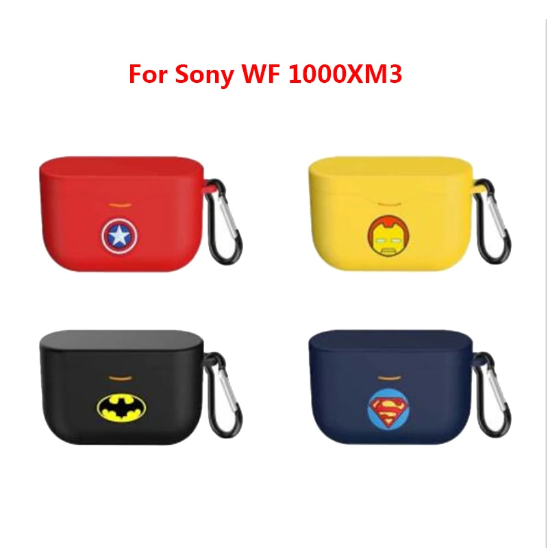 

Silicone Protective Case For Sony WF 1000XM3 Cartoon Bluetooth Headset Anti-shock Anti Drop Protect Cover For WF-1000XM 3 Sports