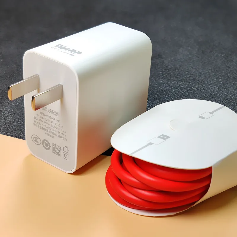 Деформационное зарядное устройство оригинальное oneplus быстрое зарядное устройство 5 В/6A 30 Вт быстрый USB настенный адаптер питания для oneplus 7 pro 7T 5 5t 3t - Тип штекера: US Red cable