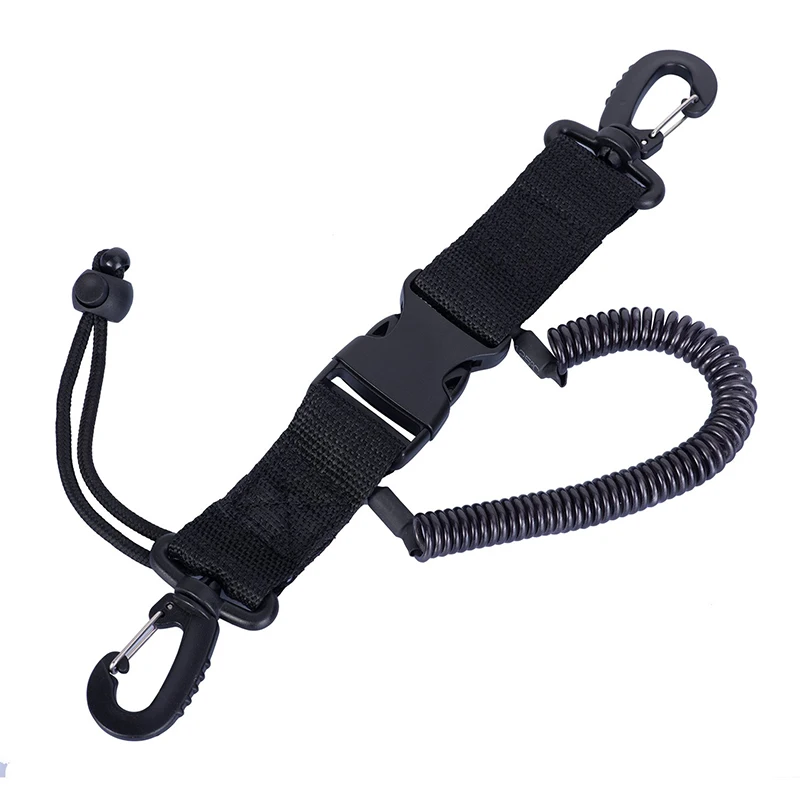 Diving Anti Losing Lose Rope Keep Camera Belongings Safe for Large Dive Lights Phone Ropes Outdoor Activities Pool Accessories - Цвет: Pool Black Lanyard