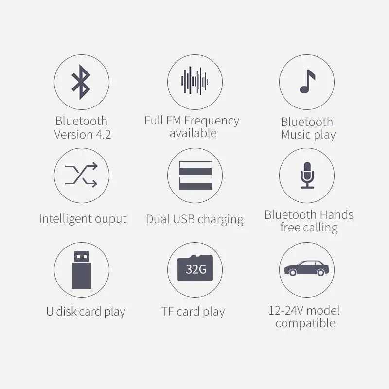 Светодиодный Дисплей fm-передатчик Bluetooth громкой связи FM модулятор стерео аудио MP3 плеер 5V 2.4A авто зарядное устройство для автомобиля с двумя портами USB Зарядное Устройство Радио