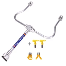 Двойной распылитель, удлинитель для безвоздушного распылителя краски, насадка с наконечником, мощный инструмент для нанесения краски, волшебное расширение