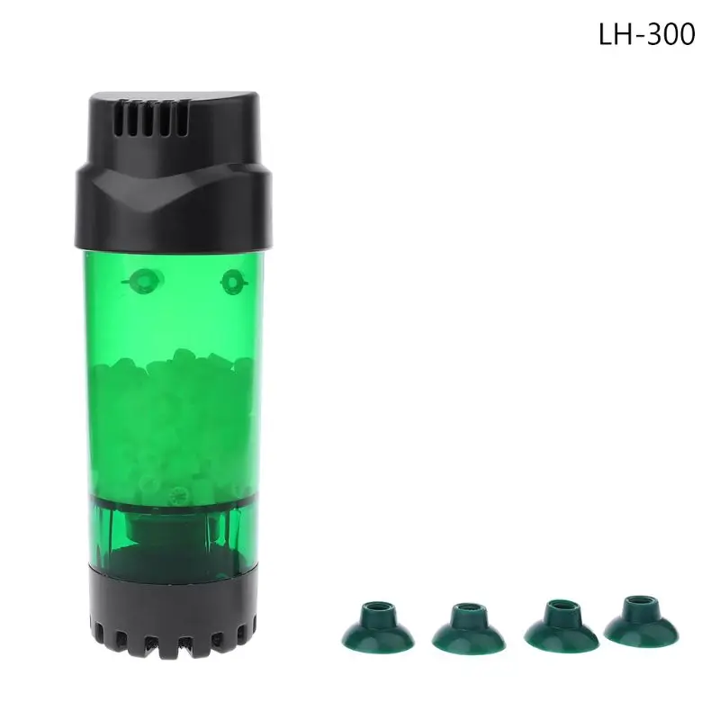 

Aquarium Fluidized Moving Bed Filter Bubble Bio Media Filter Fish Tank Sponge Filter With Sucker A69D