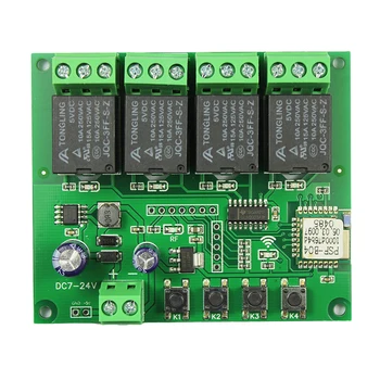 

wifi Smart Wireless Remote Switch ewelink 4-channel mobile app remote control relay module for Google home, IFTTT, Google NEST