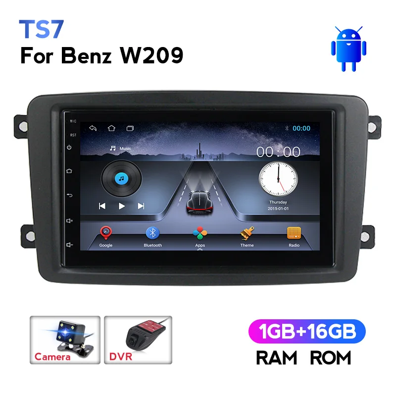 Новинка! Dvd-плеер Автомобильный 7 дюймов 2DIN DVR USB Android для W203 Mercedes Benz Vito W639 W168 Vaneo Clk W209
