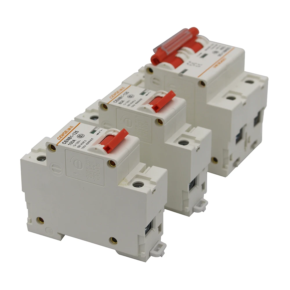 

Excellent 1P 120V 125A 100A 80A 63A CENB1-125 Battery car DC breaker mini DC circuit breaker MCB with 10KA breaking capability