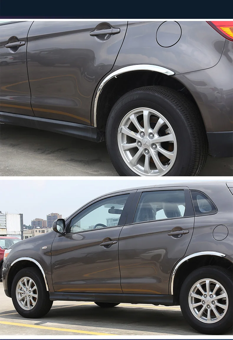 Lsrtw2017 автомобильные колеса против царапин планки для Mitsubishi Outlander Sport Asx RVR 2011- салонные молдинги аксессуары