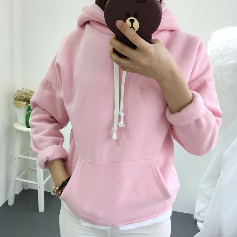 

2019 New Fashion Autumn Winter Women Hoodies Sweatshirts Harajuku Pullover Pink Hoodie Female Casual Sudadera Mujer Clothes