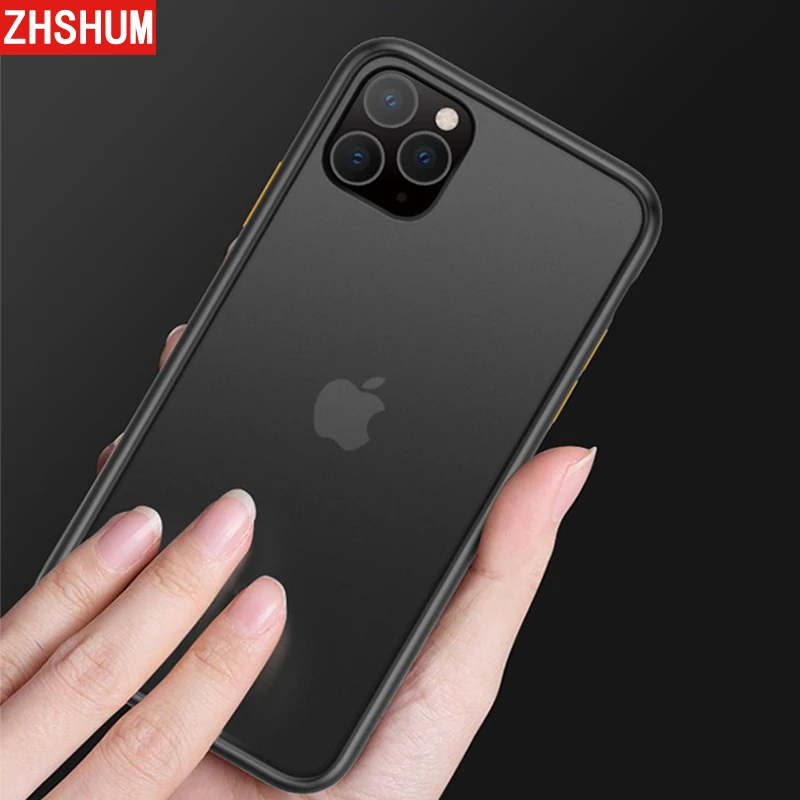 Матовый чехол для Iphone 11 Pro Max прозрачный Мягкий силиконовый жесткий пластик