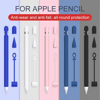

Soft Silicone Case Compatible For Apple Pencil Case For iPad Tablet Touch Pen Stylus Pen Protective Sleeve Cover Anti-lost case
