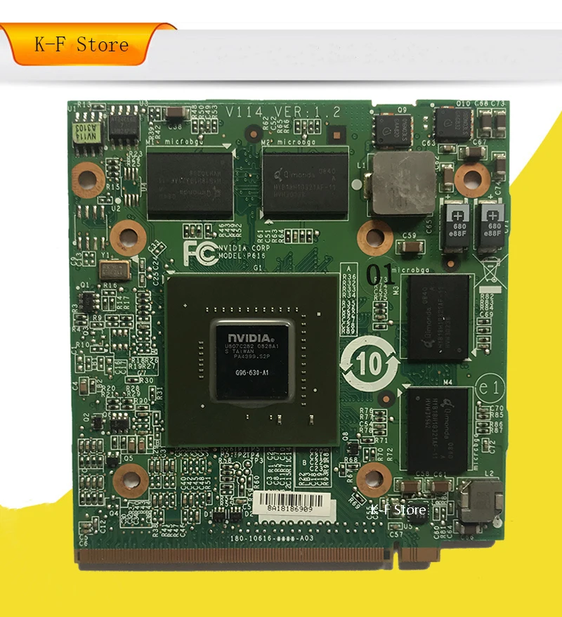 

Kai-Full For Acer 5930G 6930 4735ZG 4730G 4930 6593 laptop 9600M GT graphics card G96-630-A1 MXMII DDR2 512MB Video Card