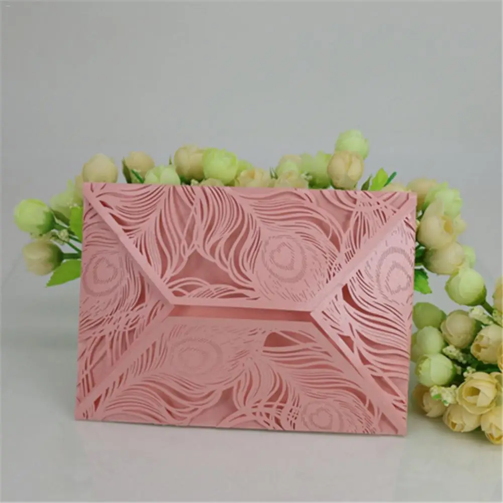  Christmas party large show 10PCS new rainbow paper invitation card high-end atmospheric fashion bir - 4.00022E+12