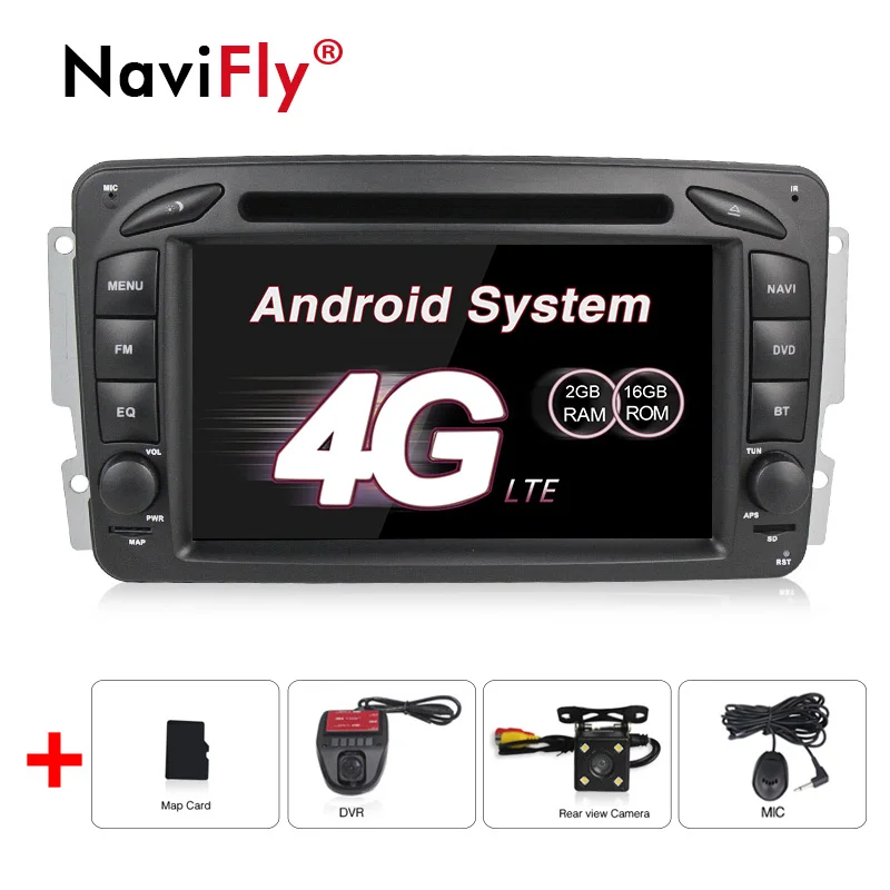 Best 1024*600 HD screen Android8.1 car Multimedia player for Benz W203 W208 W209 W210 W463 Vito Viano  GPS navigator DVD player 0