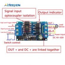 DC 4 V-60 V высокомощный MOS FET триггер приводной переключатель модуль платы ШИМ Регулируемый контроллер двойной mos-модуль 12V 24V 36V 48V DC 4 V-60 V высокомощный MOS FET триггер приводной переключатель модуль платы ШИМ Регулируемый контроллер двойной mos-модуль 12V 24V 36V 48V