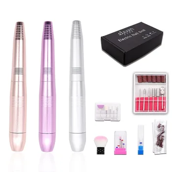 

1Set Professional Electric Nail Drill Machine Kit Portable Manicure Machine Nail Art Pen Pedicure Nail File Nail Art Tools Kit