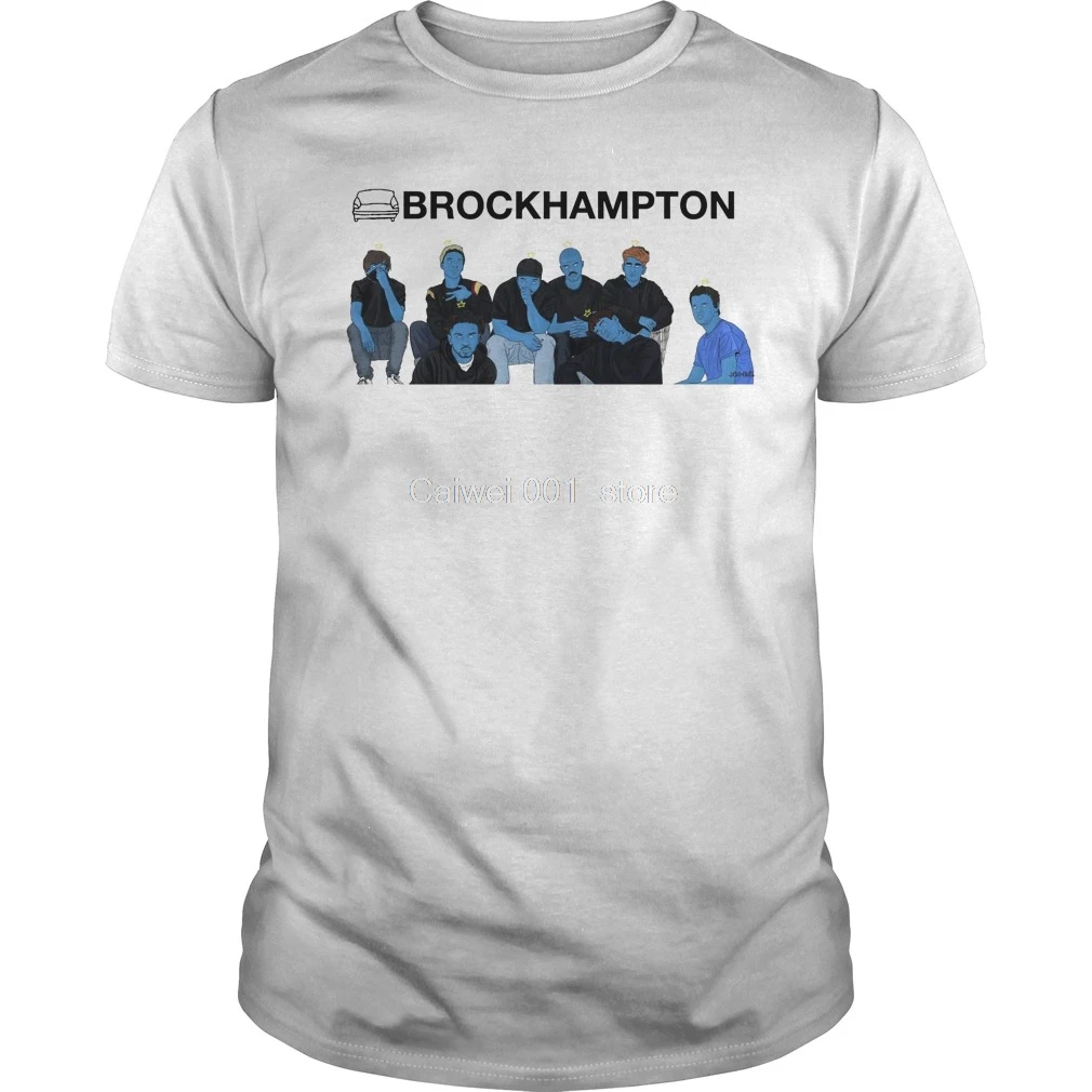

Brand men shirt Ishani Brockhampton Music Band quality fashion short sleeve men tshirt