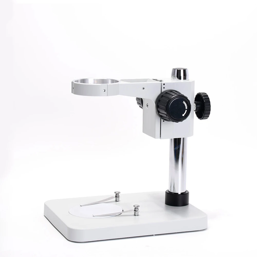 

Hayear Professional Stereo Microscope Bracket Stand Holder Universal Microscope Metal Table Base with 76mm Adjustable Focus Arm