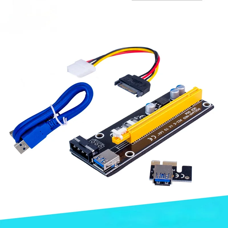 Черный USB3.0 интерфейс PCIE адаптер для карты кабель адаптера большой 4-контактный