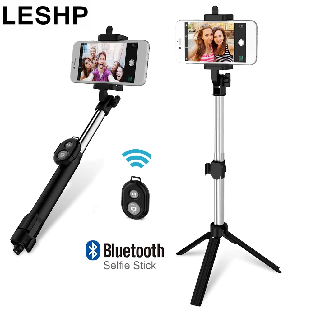 

Wireless Blurtooth Selfie Stick Tripod Remote Shutter Handheld Cellphone Selfie Stick Monopod Tripod Holder for IOS Android