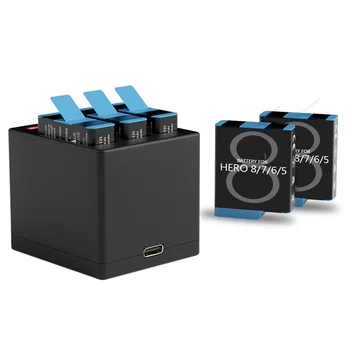 

Black Battrrirs for GoPro Hero 7 hero 6 hero 5 Black Battery or Triple Charger for Go Pro Hero7 6 Hero5 Black Camera Battery