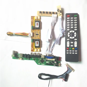 

For NL10276AC30-04W/04D LCD monitor USB VGA HDMI AV RF keyboard+Inverter+Remote T.V53 controller board LVDS 20Pin 4CCFL DIY kit