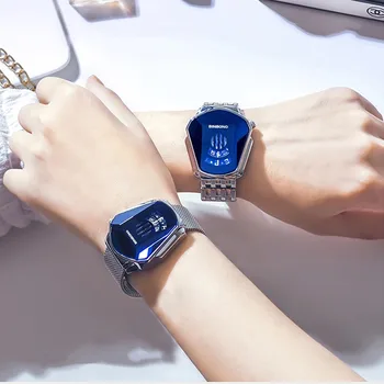 Reloj de zafiro para hombre, pulsera de cuarzo de acero inoxidable, informal, a la moda, con temperamento de lujo, el más vendido