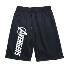 Короткие штаны «мстители», новые повседневные хлопковые спортивные дышащие штаны для мужчин и женщин, шорты для бега