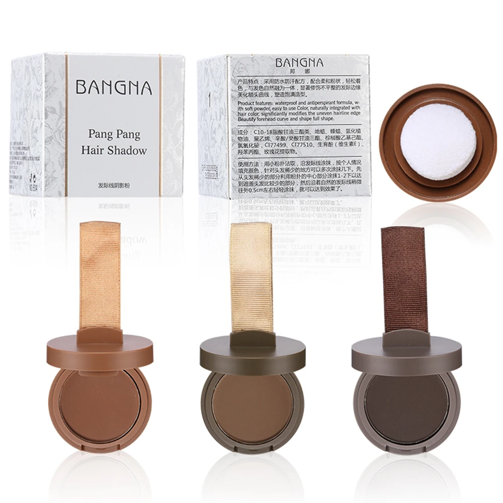 3 Colors Waterproof Modification Filling Powder Repair Shading Powder Eyebrow Filling Forehead Hairline Artifact Unisex