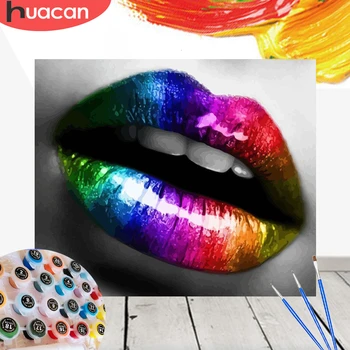 

HUACAN Painting By Number Scenery Paint Pictures Kits Drawing Canvas HandPainted Art Home Decor Gift