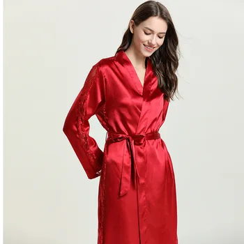 

Ladies Pajamas Robe Lace Gown Bathrobe Pajamas Leisurewear Robe Sets Dormir Tops Koszula Nocna Pajama Set Women Ropa De Mujer