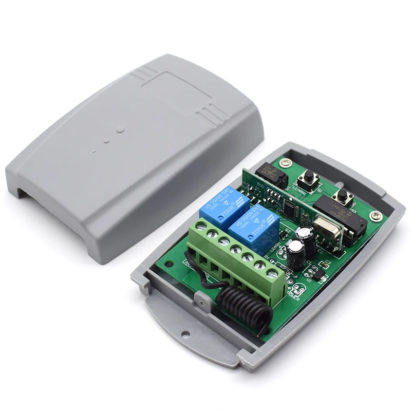 

433Mhz Universal RF Relay Wireless Remote Control Switch And 433 MHz DC 12V-12V 1Ch Receiver Module For Garage Gate Door Key