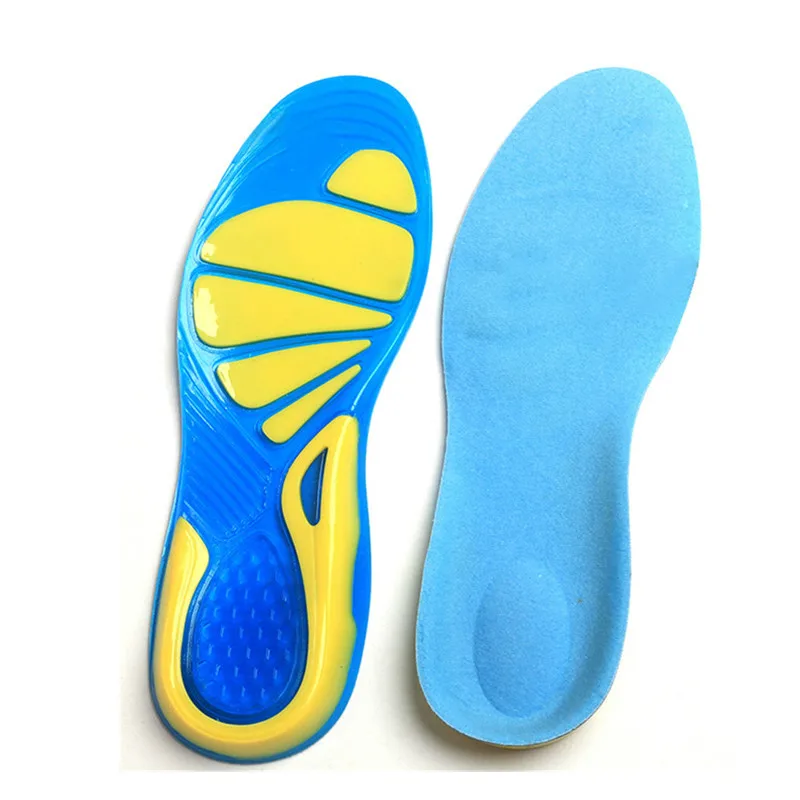 Spring and summer silicone rubber sports insole military Sport Running Gel Insoles Insert Cushion for Men Women