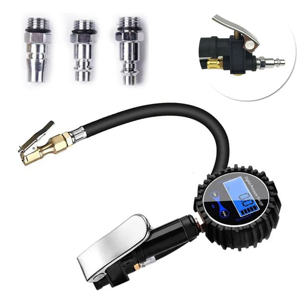 ABS Digital Tire Inflator 0-300psi Tools Replacement Accessories Set Car